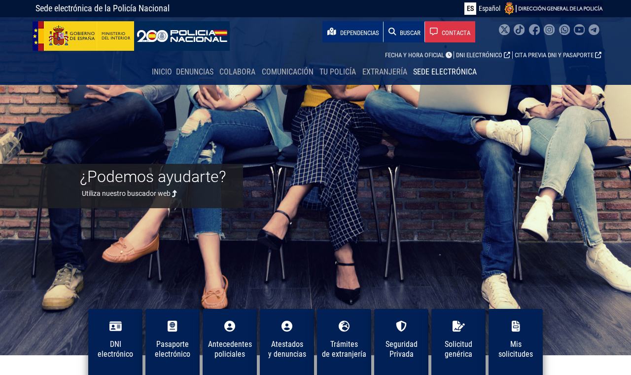 Captura de https://sede.policia.gob.es/
